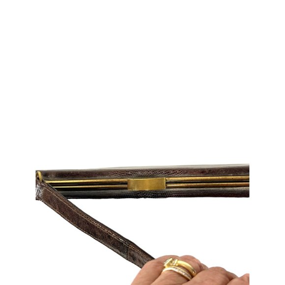 1950s/60s reptile lizard handbag by Escort - Picture 4 of 9